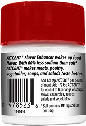 Accent All Natural Flavor Enhancer, 2 Ounce Pack of 24, Model 1149871