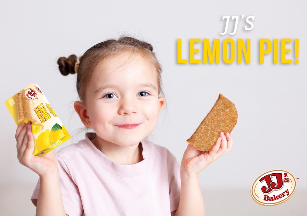 Jj'S Bakery Lemon Pie Snack Pies, Individual Dessert, Fresh-Baked, Nut-Free, Kosher Parve, 4 Oz Each (Pack Of 12)