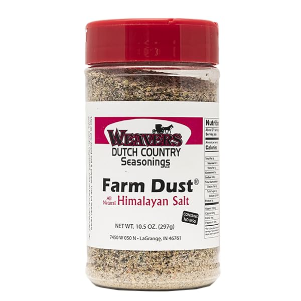 Weavers Dutch Country Farm Dust Seasonings No MSG (Himalayan Salt, 10.5oz)