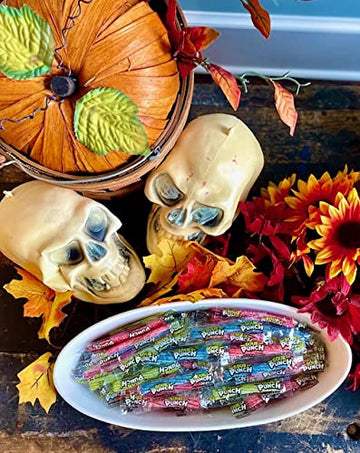 Sour Punch Twists, 3 Inch Individually Wrapped Candy, Bulk, (1 Lb.), Blue Raspberry, Cherry, Strawberry & Apple, Great for Easte