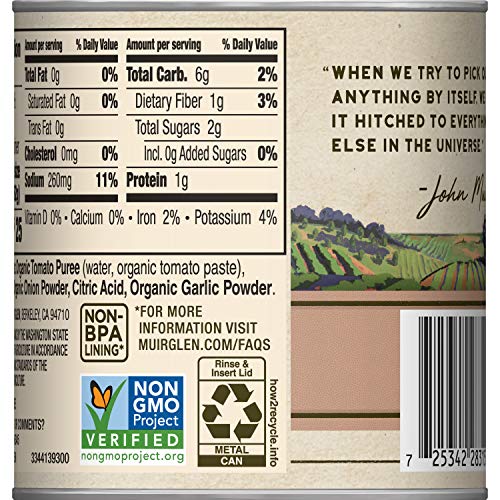Muir Glen, Organic Tomato Sauce, 8 oz (Pack of 24)