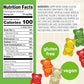 Snak Club Tajin Gummy Bears, Assorted Fruit Candy Gummies with Chili and Lime Seasoning, Mild, Gluten-Free and Vegan Snacks, 9 o