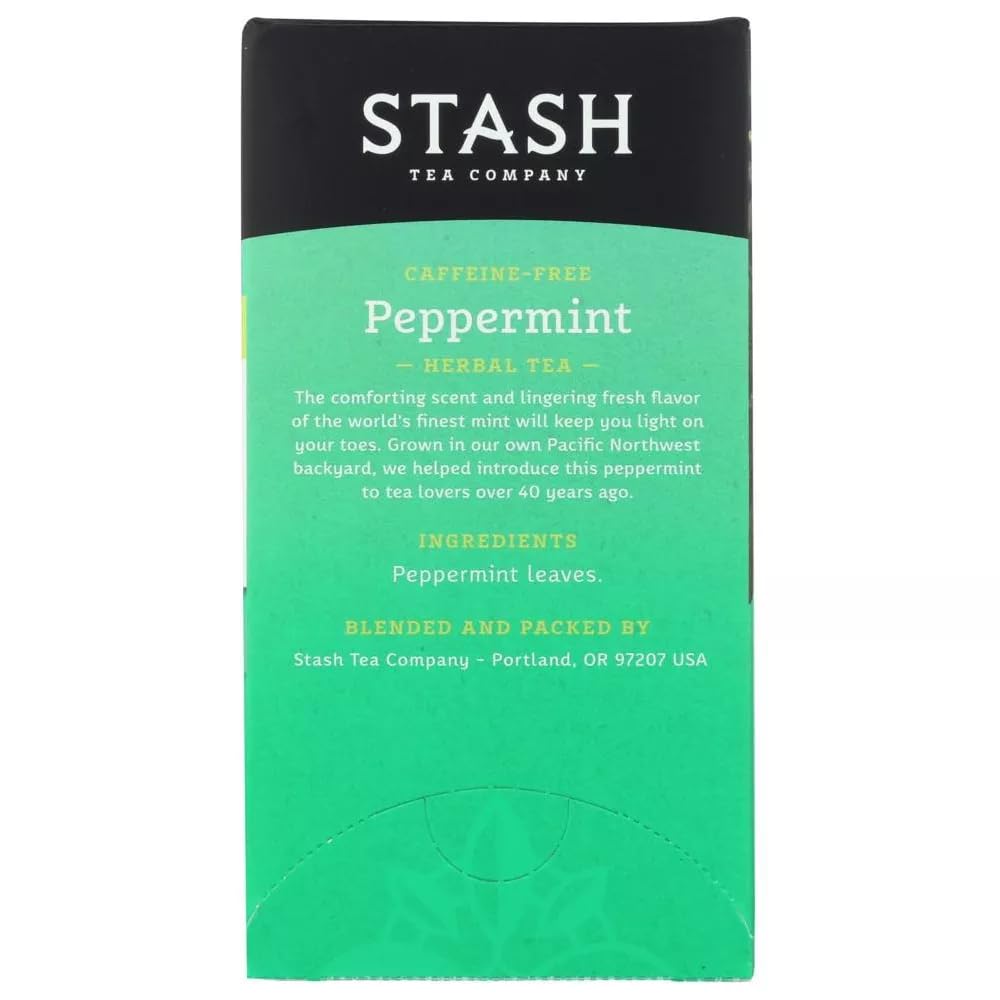 Stash Tea Peppermint Tea, 20 Count, 0.7 oz per Box, 2 Pack