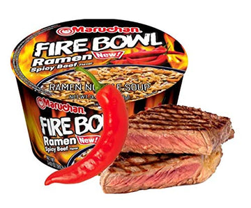 Maruchan Bowl Fire Spicy Beef Flavor, 3.49 Ounce (Pack Of 6)
