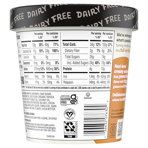 So Delicious Peanut Butter Brownie Cashewmilk Frozen Dessert, 1 Pt