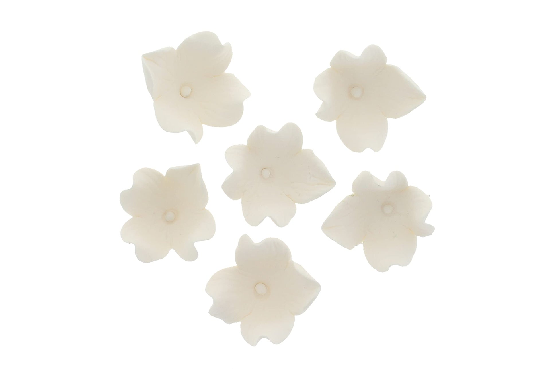 Global Sugar Art Hydrangea Blossom Edible Sugar Cake Flowers, Unwired, White, 144 Count By Chef Alan Tetreault