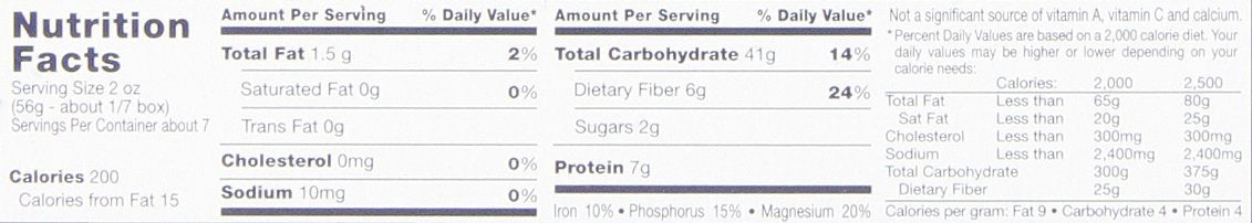 Whole Grain Pasta, Thin Spaghetti, 16oz,(Pack of 4)