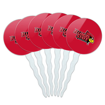 Illinois State Primary Logo Cupcake Picks Toppers Decoration Set of 6