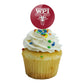 Worcester Poly Primary Logo Cupcake Picks Toppers Decoration Set Of 6
