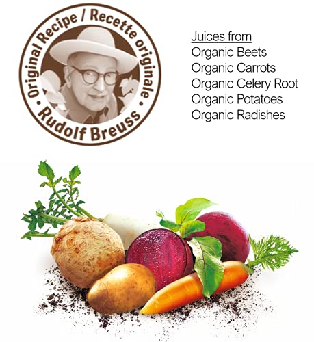 Biotta Organic Breuss Juice - 100% Juice Superfood- Help Improve Overall Wellness - Excellent Source Of Potassium (16.9 Fl Oz, Pk Of 6) (Breuss Vegetable)