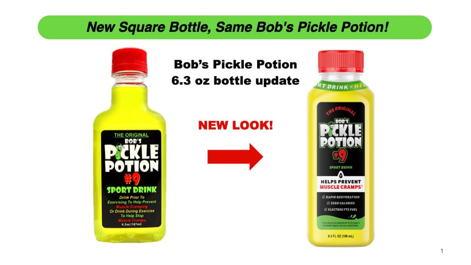 bobs pickle pops Electrolyte Pickle Shot - Rehydration & Cramp Relief - 6.3 Oz, Pack of 1, Gluten-Free