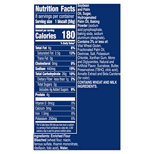 Pillsbury Grands! Flaky Layers Honey Butter Biscuits, 8 Ct, 16.3 oz