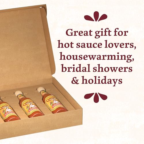 Cholula Hot Sauce Multipack, Original, Product of Mexico, Gift Set Includes Three 12 Fl Oz Bottles, Blend of Arbol & Piquin Pepp