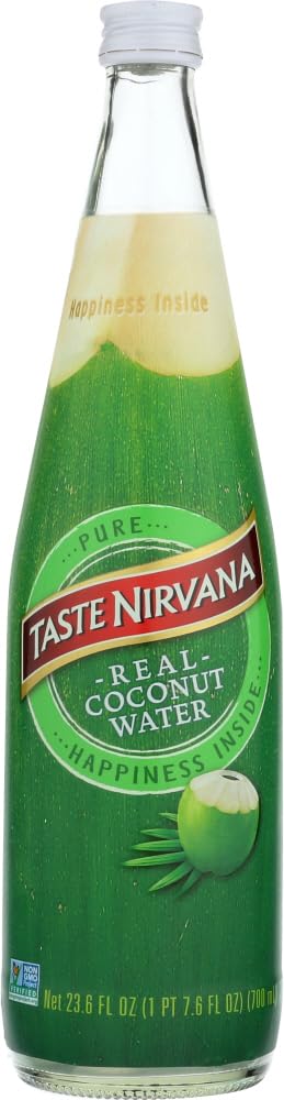 Taste Nirvana Coconut Water  23.6 Ounce Bottles  6 Count