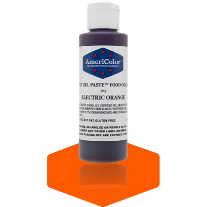 Electric Orange Soft Gel Paste 4-1/2 Ounces by Americolor