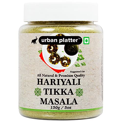 Urban Platter Hariyali Tikka Masala 150G  5Oz All Natural Premium Quality & Flavourful]