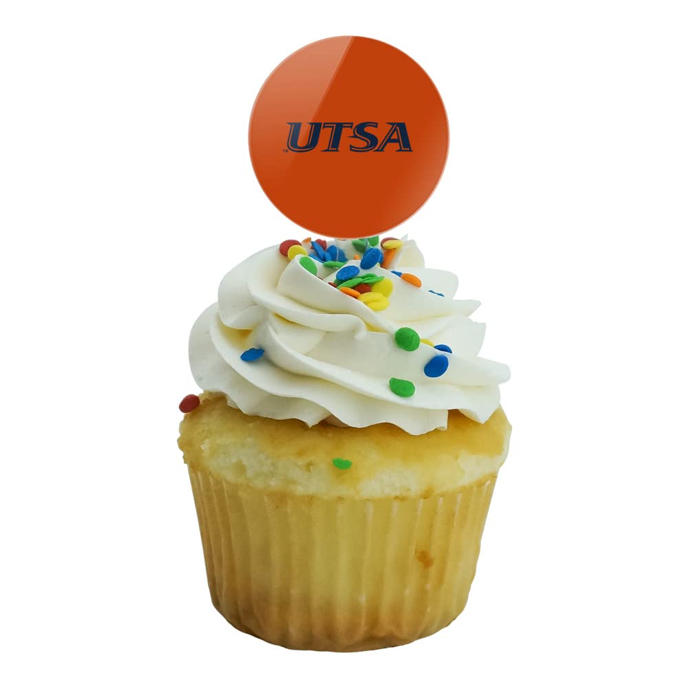 The University Of Texas At San Antonio Secondary Logo Cupcake Picks Toppers Decoration Set Of 6