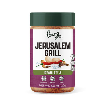 Pereg Jerusalem Spice Seasoning (4.25 Oz) - Israeli Savory Spice Mix with Cumin, Coriander, Allspice, Garlic & Paprika - Grillin