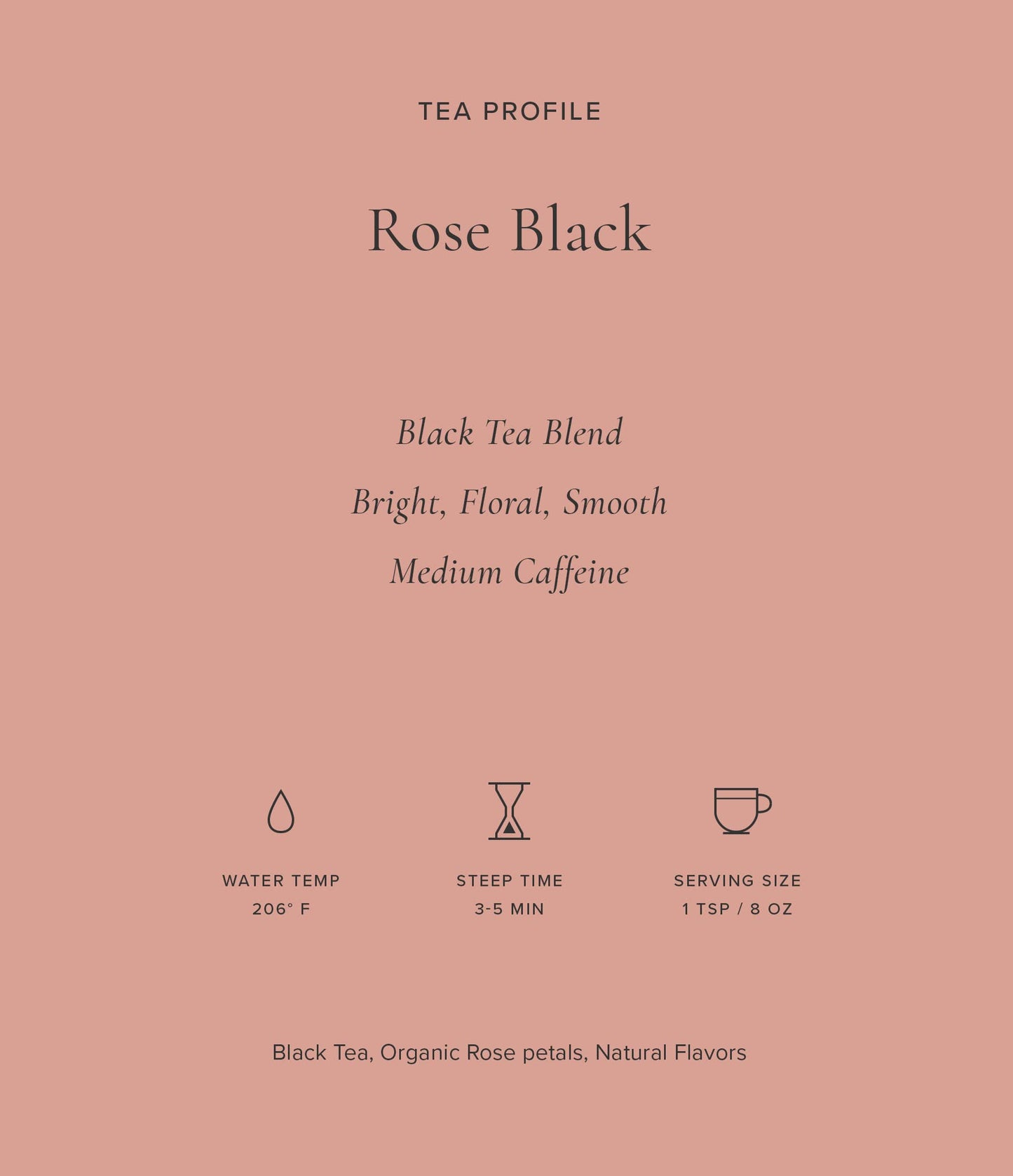 Art of Tea | Rose Black 2.5oz | Naturally Caffeinated Rose Tea | Artisan Loose Leaf Tea Tin