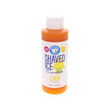 Hypothermias Shaved Ice and Snow Cone Syrup Unsweetened Flavor Concentrate - 4 Fl Oz - Makes 1 Gallon of Ready to Use Syrup - Le