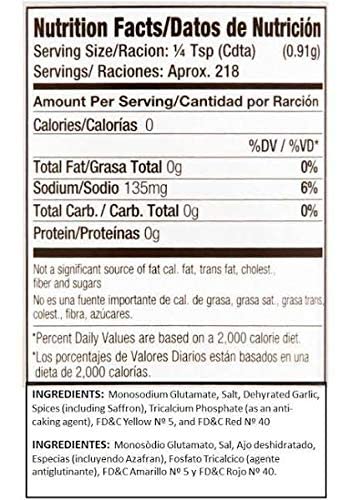 Badia Sazon With Saffron, 7 Oz