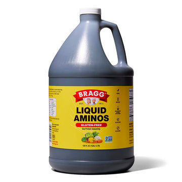 Bragg Liquid Aminos All Purpose Seasoning - Soy Sauce Alternative - Gluten Free, No GMOs, Kosher Certified, 1 Gallon