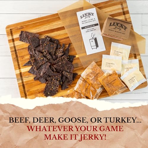 Lucky Jerky Teriyaki DIY Jerky Seasoning Kit - Seasons 20lbs of Meat