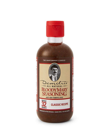 Demitris Bloody Mary Seasoning Classic Recipe - 8oz Bottle - Bold Flavor - Perfect for Brunch & Cocktails - Red