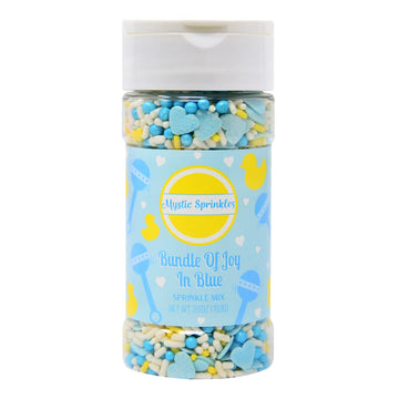 Mystic Sprinkles Baby Shower Sprinkle Mixes (Bundle Of Joy In Blue Sprinkle Mix 3.6Oz)