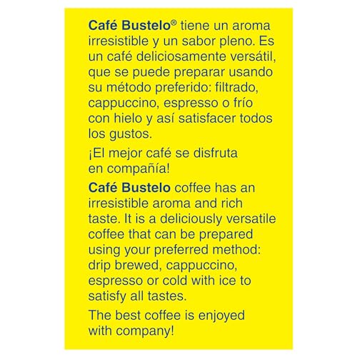 Caf   Bustelo Espresso Dark Roast Ground Coffee Brick, 10 Ounce (Pack of 12)
