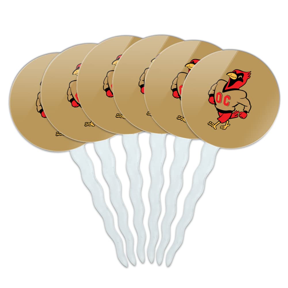 Otterbein University Secondary Logo Cupcake Picks Toppers Decoration Set of 6