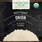 Frontier Co-op Organic White Onion Powder, 6.14 oz, Pack of 1