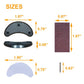 Unikstep 6 Pairs Shoe Heel Plate Tap, Shoe Heel Side Worn Repair Rubber Patch, Replacement Kit