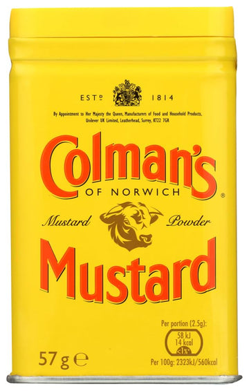 Colmans Dry Mustard Powder, 2-Oz., Pack of 6