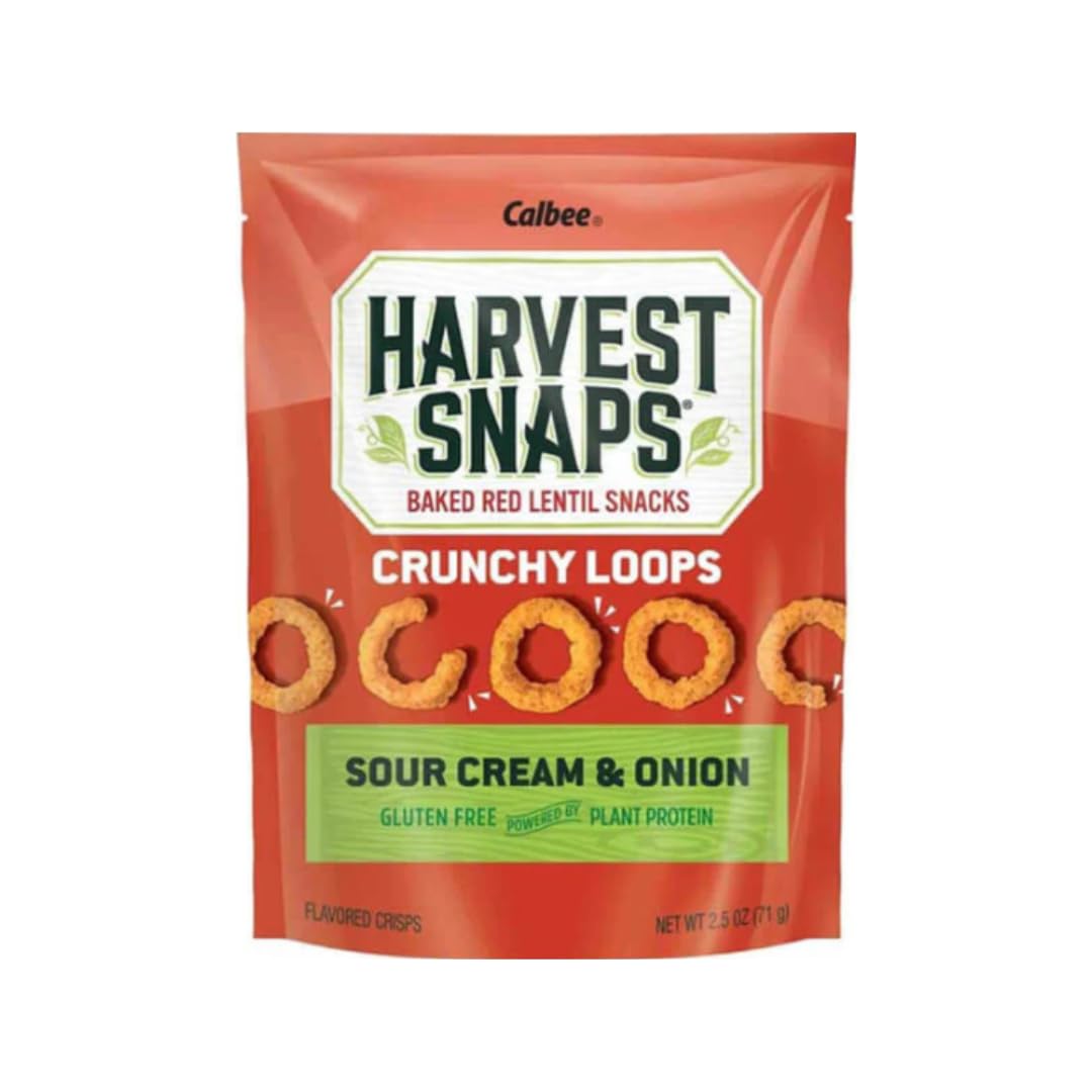 HARVEST SNAPS Veggie Chips Variety Pack, Kickn BBQ, Hot & Spicy, Sour Cream & Onion, Plant-Based Protein Snack, 7.5 oz
