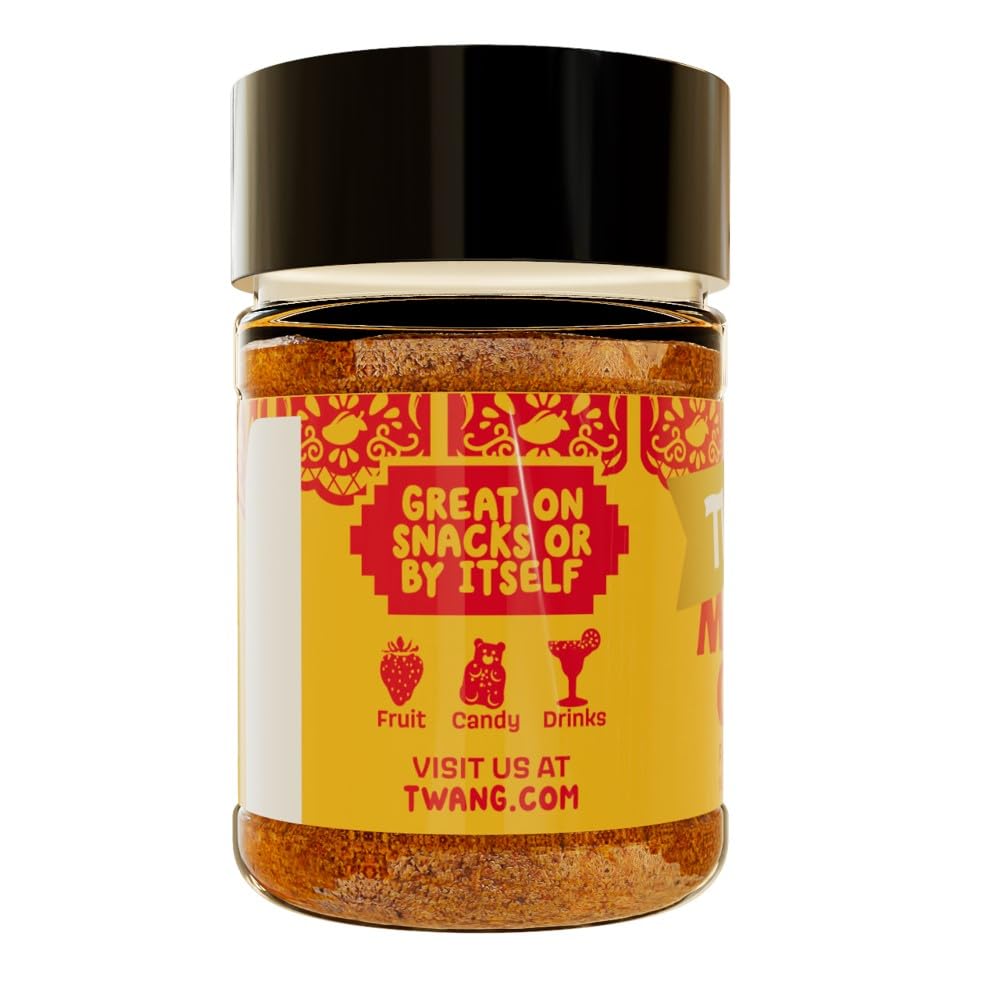 Twang Mango Chile Seasoning Salt, 1.15-Ounce Shaker, Pack of 10, Orange