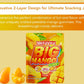 (24 Packs, 9.5LB) MetaVita Peelable Big Mango Gummy Candy - Individually Wrapped Fun Size Gummies for Halloween Candy, Trick-or-