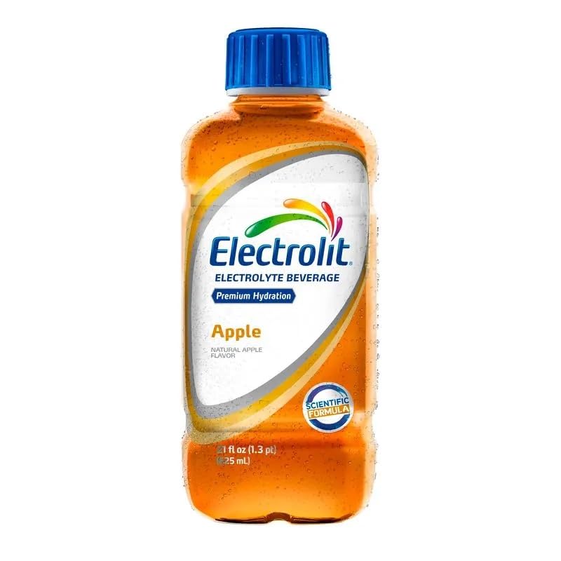 Electrolit Hydration Electrolyte Drinks, Sports Beverages With Electrolytes, Magnesium, Calcium & Potassium, Recovery Drink For Post Workout, 12 Pack (Apple)