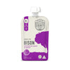 Serenity Kids 6+ Months Baby Food Pouches - Ethically Sourced Grass Fed Bison - Organic Kabocha Squash & Spinach Puree - 3.5 Oz 