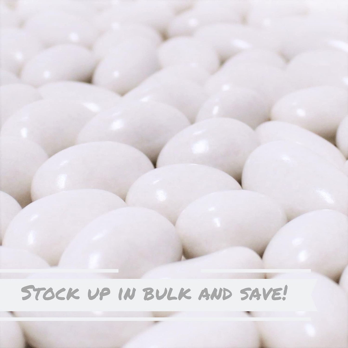 White Jordan Almonds By Its Delish, 1 Lb Bulk | Sugared Almond Nut With Sweet Hard Candy Coating - Bulk Wedding Favors, Bridal A