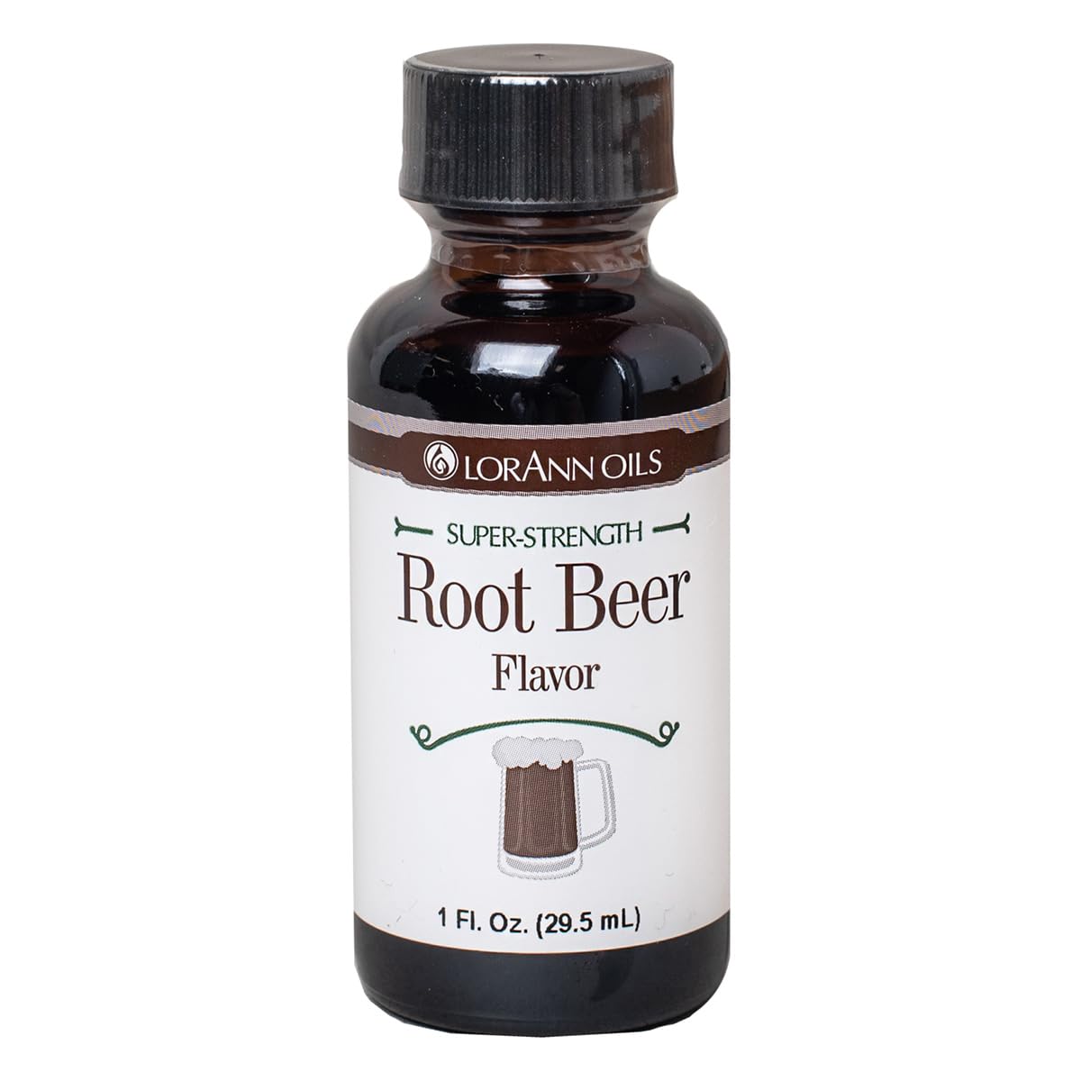LorAnn Oils Super Strength Flavoring - Root malt-inspired - 1 fl oz - Brown - Model 0340 - Bold, Natural Flavors for Baking and Candy Making