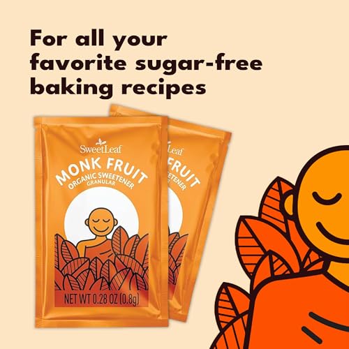 SweetLeaf Monk Fruit Sweetener Packets - Zero Calorie, Keto Friendly - 500 Count - Gluten Free