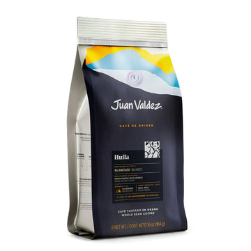 Juan Valdez Huila Single Origin Whole Bean, Balanced Roast 16 Oz - Premium Colombian Coffee