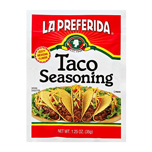 La Preferida Authentic Taco Seasoning Mix - Bold Flavor, Versatile Spice blend for Wings, Burgers, Soups, Dips & more, 1.25 oz (