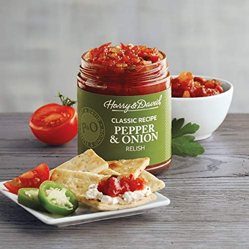 Harry & David Classic Recipe Pepper & Onion Relish, 10 Ounces (12-Pack), Hot Dog Topping, Hamburger Relish, Condiment Staple