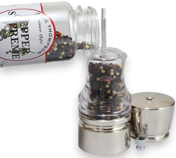 Olde Thompson Pepper Supreme, Whole Pepper Blend With White, Black, Pink, And Green Peppercorns, Refill For Pepper Grinders, 7.2