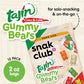 Snak Club Tajin Gummy Bears, Assorted Fruit Candy Gummies with Chili and Lime Seasoning, Mild, Gluten-Free and Vegan Snacks, 2 o