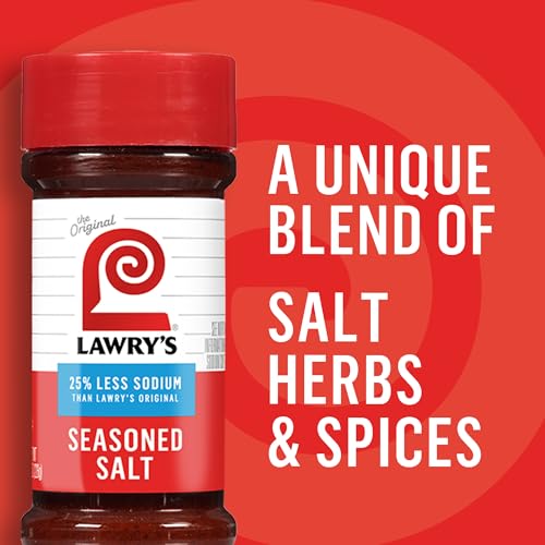 Lawrys 25% Less Sodium Seasoned Salt, 8 oz (Pack of 12)