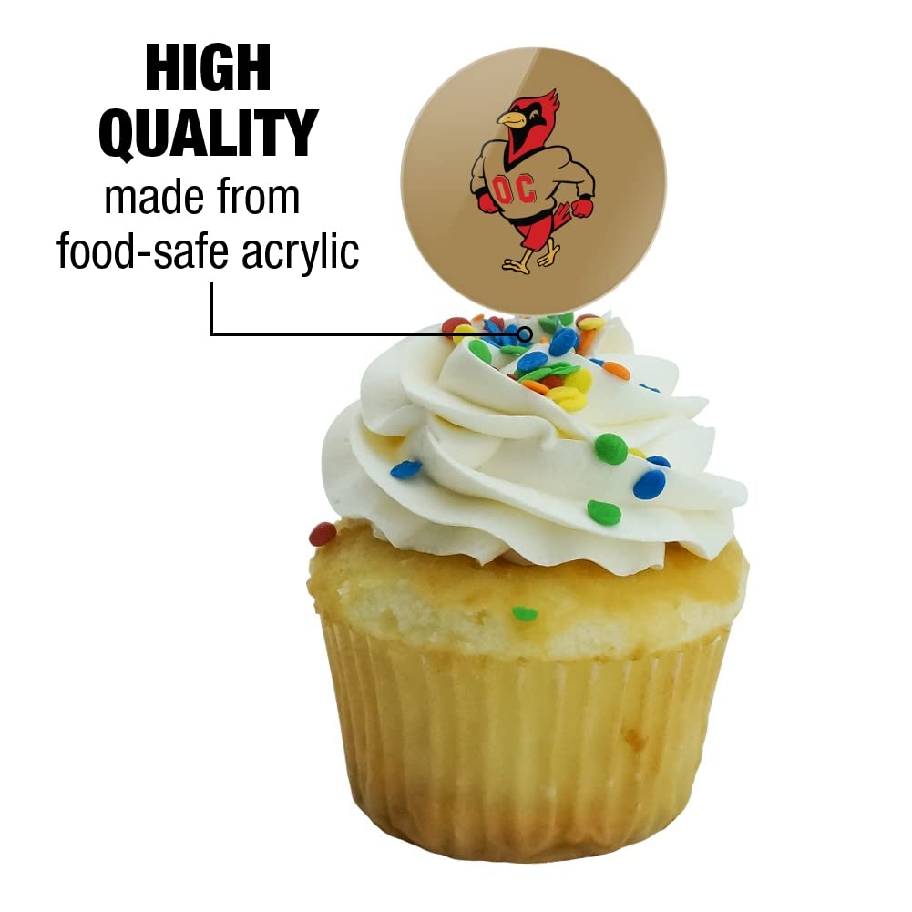 Otterbein University Secondary Logo Cupcake Picks Toppers Decoration Set Of 6