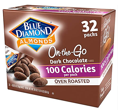 Blue Diamond Almonds, Oven Roasted Cocoa Dusted Almonds, Chocolate , 100 Calorie Packs, 32 Count